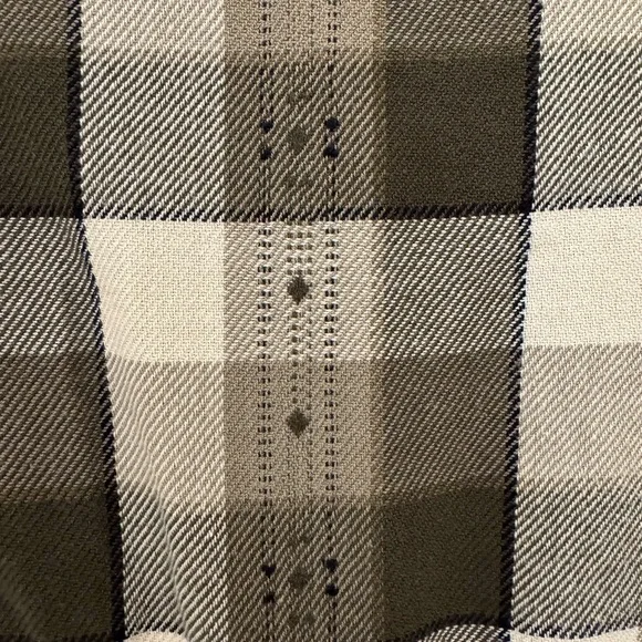 Frye Checkered Shirt Jacket in Black, Gray, and Cream - Picture 7 of 9